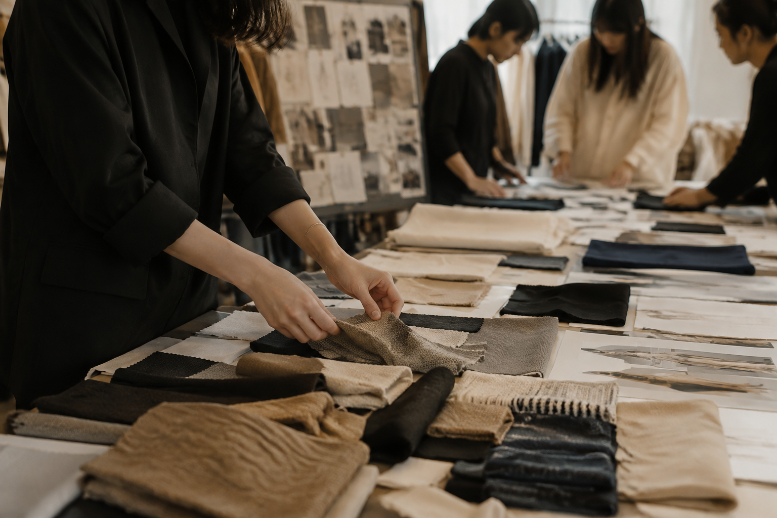 服装工作室的面料、样衣与运营协作场景